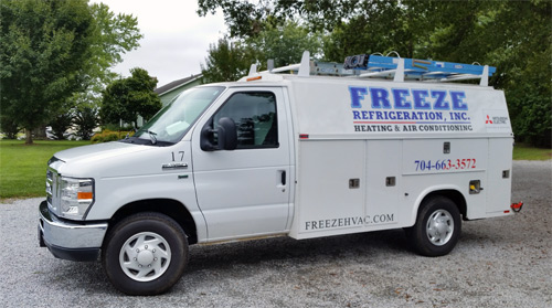 Freeze Refrigeration, Inc. Heating and Air Conditioning Services of Mooresville, NC